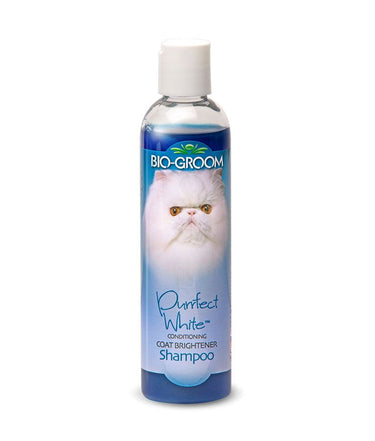Bio-Groom Purrfect White Conditioning Coat Brightener Cat Shampoo 8oz - 8oz